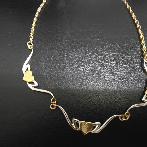 Montana Silversmiths Gold and Silver Heart Necklace - Picture 3 of 3